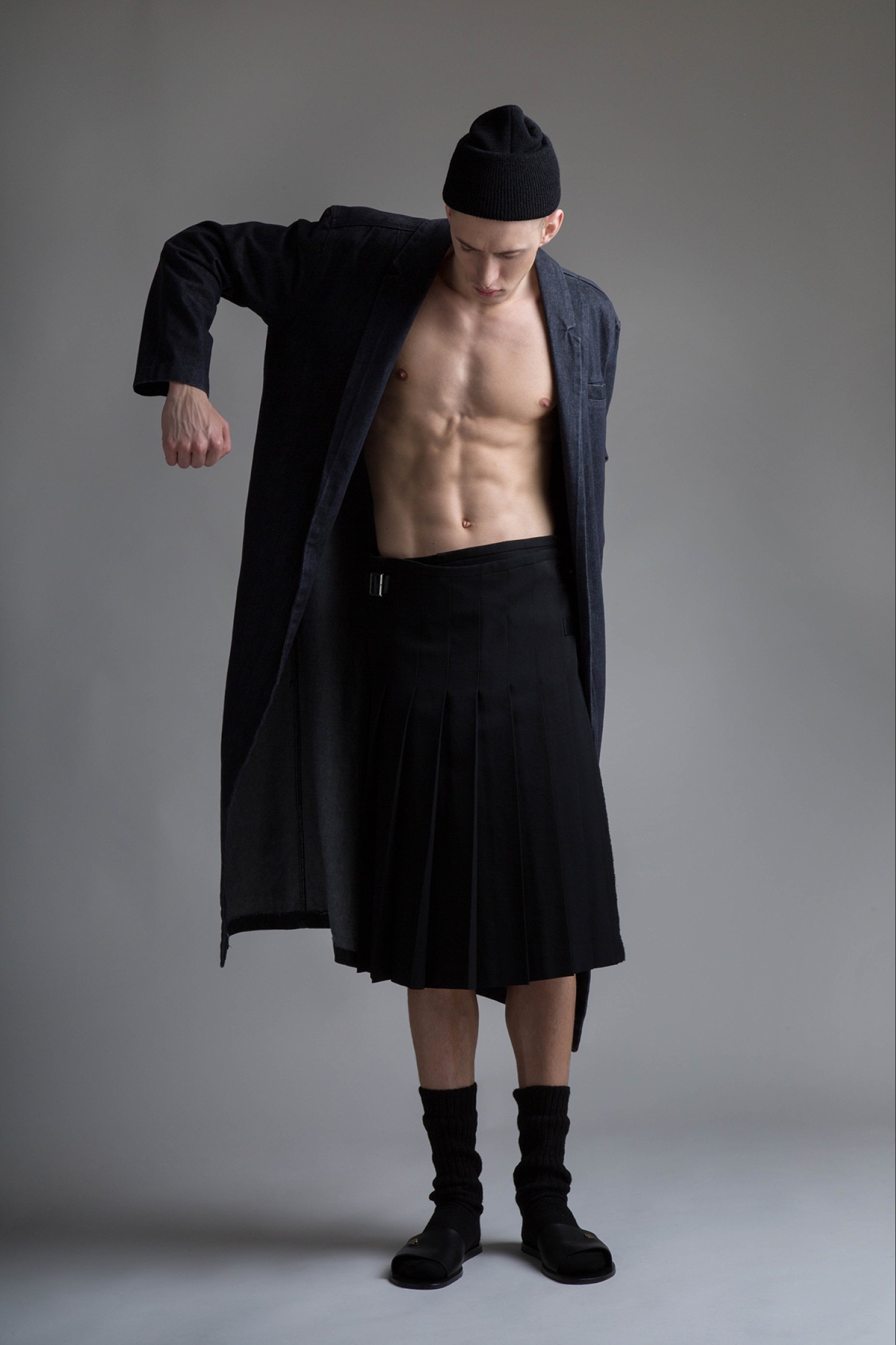 Vintage Y's Yohji Yamamoto Men's Pleated Skirt